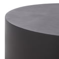 thumbnail image 6 of Safavieh Georgia Outdoor Modern Round Polyfiber Coffee Table, Black, 6 of 9
