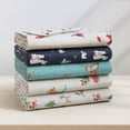 thumbnail image 6 of Great Bay Home Christmas Flannel Sheet Set - 100% Turkish Cotton - Double Brushed - Queen, Otters in Snow, 6 of 6