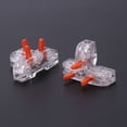 thumbnail image 4 of Terminal De Conector Rápido Conector rápido de terminal de conector rápido de cable en T de 10 piezas (naranja transparente), 4 of 6