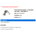 thumbnail image 2 of Front Sway Bar Bracket - Compatible with 2003 - 2008 BMW Z4 2004 2005 2006 2007, 2 of 2
