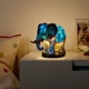 thumbnail image 1 of Lámpara de vidrieras Luz de mesa retro, vidrieras de resina, luz de noche, adorno para el hogar (elefante), 1 of 5