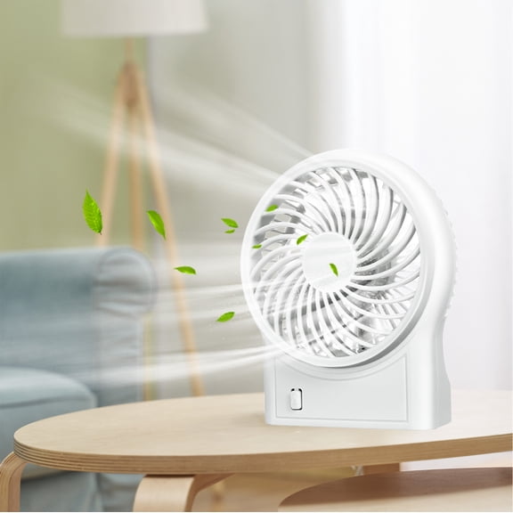 100Fens 3 Speed Mini USB Fan, Rechargeable Battery Fan 1000mAh Battery, Portable fan quiet for Office, Travel, Camping Fan
