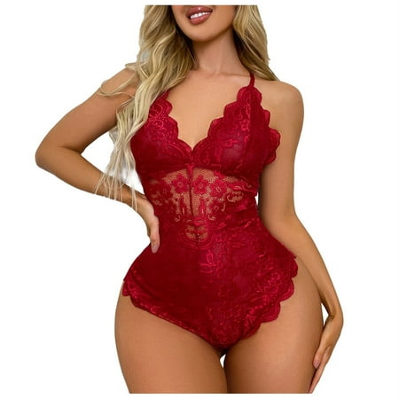 

Sexy Women Lingerie Lace Hollow Out Temptation Babydoll Underwear Sleepwear Jumpsuit Bodysuits Jumpsuit hiking pants