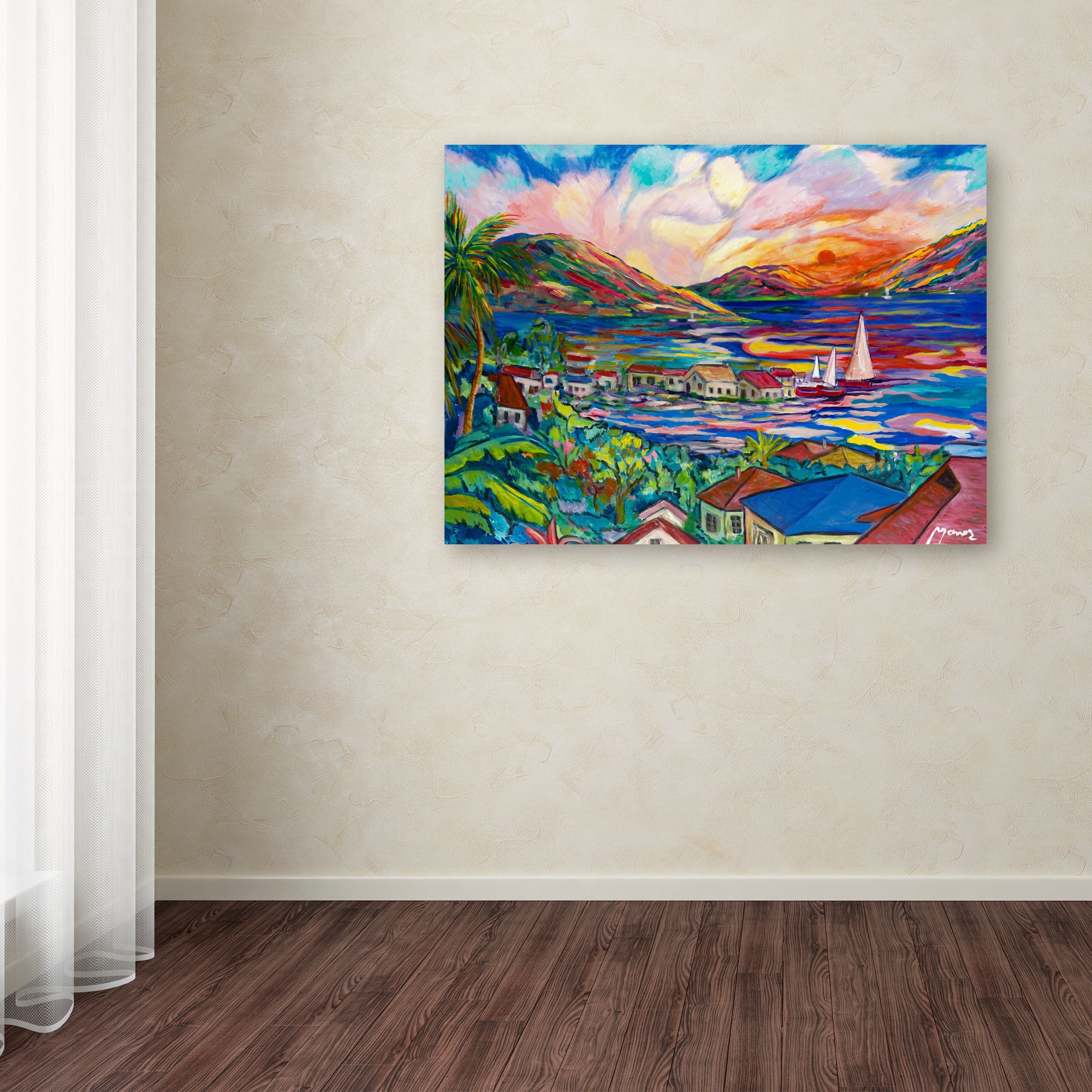 Trademark Fine Art "Sunset" Canvas Art by Manor Shadian