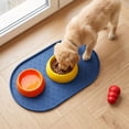thumbnail image 4 of Pet Silicone Mat with Raised Edge, Paw Pattern Waterproof Non-Slip Mat for Dog & Cat Feeding, Easy to Clean and Anti Splash, 4 of 5