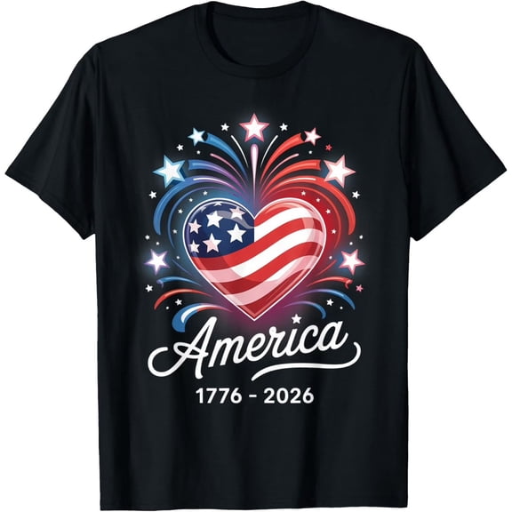 CUSTG T-Shirts Men's USA 250th Anniversary O-Neck Short Sleeve T Shirt Celebrate America's 250th Anniversary Cozy 1776-2026 4th Of July Tops