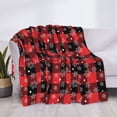 thumbnail image 4 of Throw Blanket for Couch Sofa and Bed, Christmas With Snowflakes Soft Plush Throw Blanket, Fuzzy Cuteness Comfy Warm Washable Flannel Blanket Throws for All Season, 4 of 8