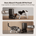 thumbnail image 3 of PETLIBRO Granary 5L Smart Granary 5L Automatic Cat Feeder with App Control, Up to 10 Daily Meals, 5G WiFi,Black, 3 of 10