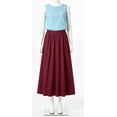 thumbnail image 4 of Women's Long Cotton and Linen Skirt with Elastic Waist, 4 of 7