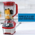 thumbnail image 2 of Kenmore 64 oz Stand Blender, 1200W, Smoothie & Ice Crush Modes, Red, Stylish & High-Powered Blender, 2 of 8