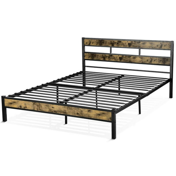 Queen Size Bed Frame Metal Platform, Strong Queen Size Bed Frame