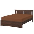 thumbnail image 3 of Cot Size 2PC Fitted Sheet - 25 x 75 Inch - 100% Egyptian Cotton Sheets 10 Inch Deep Pocket, 400TC Ultra-Soft & Cool Sheets for RVs/Bunk/Camp/Guest/Narrow & Twin Beds - Chocolate Solid., 3 of 5