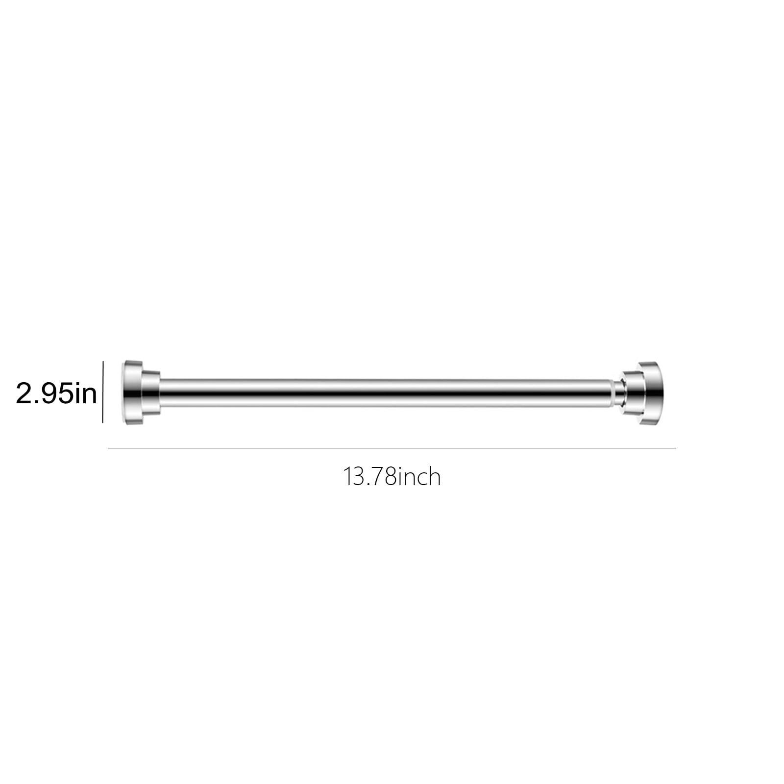 Rvasteizo 1PC Extendable Shower Curtain Tension Rod For Bathroom, Kitchen, Garderobe, No Drilling Telescopic Bath Closet Hanging Pole, Applicable Length 15.75-21.65in