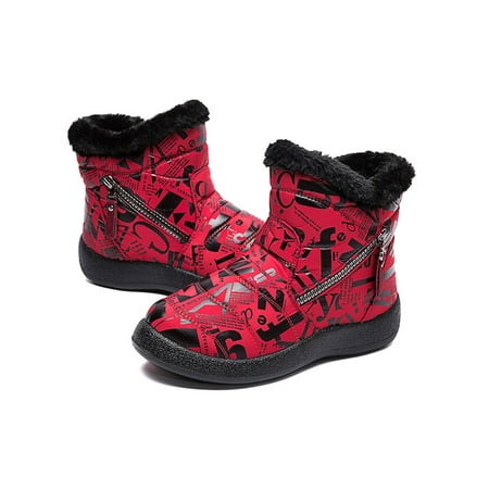 

Colisha Women Comfortable Faux Fur Lined Outdoor Snow Shoes Waterproof Hiking Boots