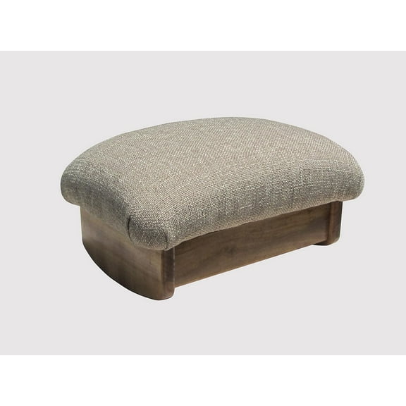 Inc. Rocking Padded Foot Stool: Desert Sand, 7" Tall, Maple Stain (Made in The USA)
