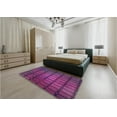 thumbnail image 5 of Ahgly Company Machine Washable Indoor Rectangle Transitional Orchid Purple Area Rugs, 4' x 6', 5 of 7
