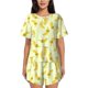thumbnail image 1 of Fotbe Bananas Conjunto de Pijama Estampado para Mujer, 2 Piezas, Ropa de Dormir con Camiseta de Manga Corta y Shorts Suaves-XX-Large, 1 of 6