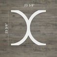 thumbnail image 2 of Ekena Millwork Large Beacon 23 3/8"W x 23 3/8"H PVC Decorative Fretwork Wall Panels, 2 of 10