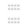 thumbnail image 1 of Cateissary 8 PCS Curtain Rod Brackets Holder  Drapery Use Wall Mount Fixed 2piezas Blanco, 1 of 1