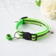 thumbnail image 1 of Collar con cascabel para mascotas, hebilla de seguridad, ajustable, reflectante, para gatos, con cascabel para perros, cachorros y gatitos, color fluorescente., 1 of 1