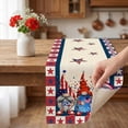 thumbnail image 4 of 4th of July Table Runner,Patriotic Flag Star Pattern Table Mat | Memorial Day Decorations - 250th Anniversary Fourth of July Kitchen Dining Table Decoration,72x13 Inch, 4 of 8