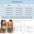 thumbnail image 3 of Pimfylm Womens High Waisted Bikini Set Two Piece Bathing Suit for Women Tummy Control Swimsuits(Green,XL), 3 of 9