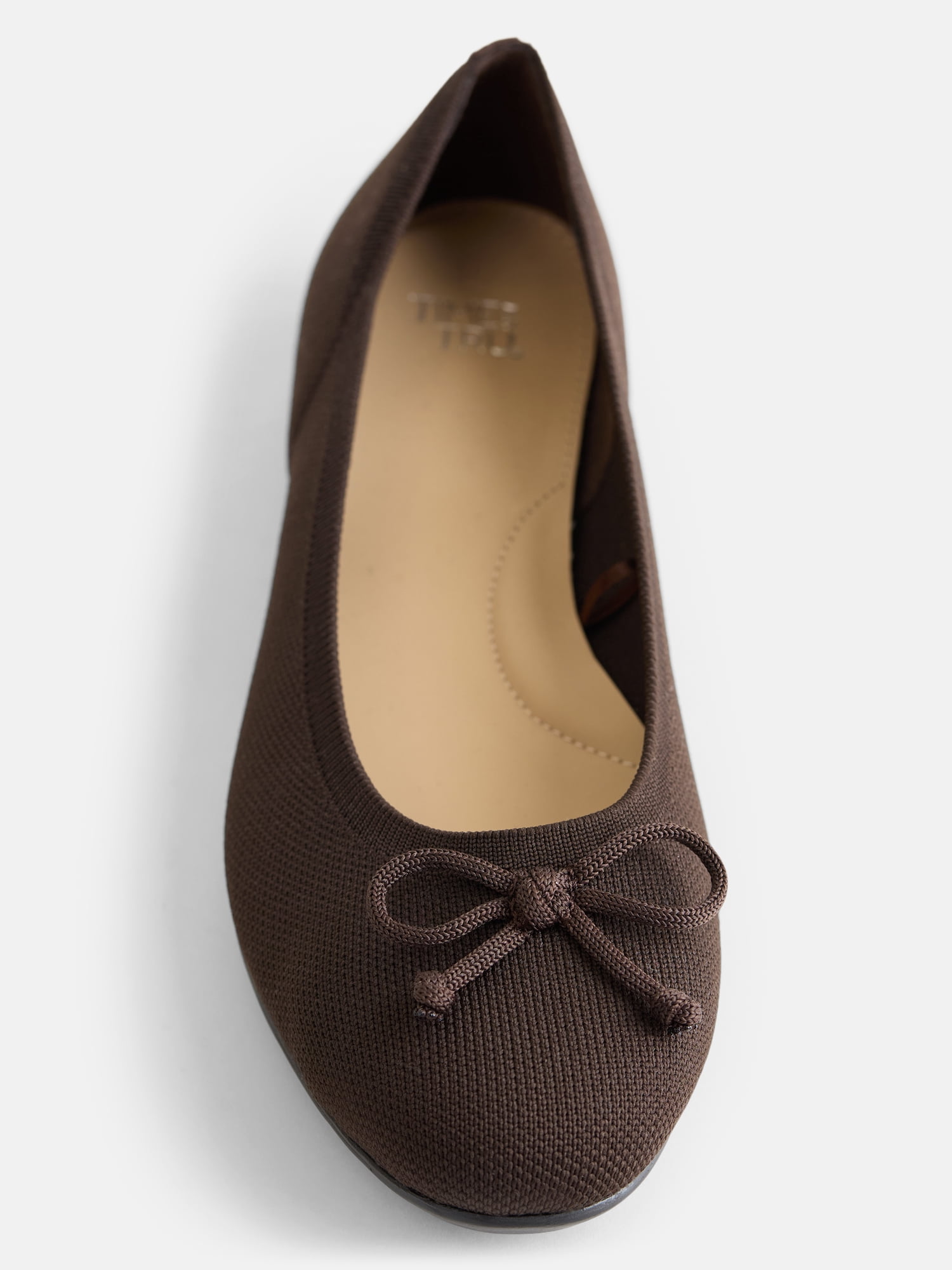 Time and Tru Women's Comfort Knit Ballet Flats