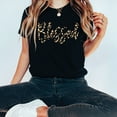 thumbnail image 5 of Love in Faith | Blessed Leopard Short Sleeve | Black | Christian T-Shirts for Women | Faith Based Apparel |Christian Gifts, 5 of 8