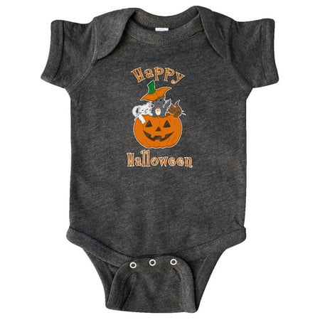 

Inktastic Happy Halloween Kittens in Pumpkin Gift Baby Boy or Baby Girl Bodysuit