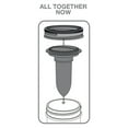 thumbnail image 2 of Jarware 82627 Metal BPA Free Salt & Pepper Shaker Decorative Jar Lid, 2 of 3