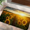 thumbnail image 4 of ONETECH Sunflower Field Square Floor Mat Indoor Outdoor Burlap Felt Anti Slip Rubber Backing 19.68*39.37 in, 4 of 6