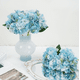 thumbnail image 2 of Xiao Hua 3 flores artificiales de hortensia, flores artificiales para decoración de bodas, 2 of 5