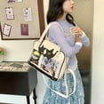 thumbnail image 5 of SPEKSEE Women Display Shoulder Bag Large Capacity Ita Handbag PU Leather Kawaii Star Itabag Travel Shopping Commute Bag, 5 of 9