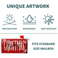 thumbnail image 5 of Merry Christmas Mailbox Covers Magnetic Large Size 25x21 Christmas Xmas Magnetic Mailbox Covers Red Winter Mailbox Covers Snowflake Mail Wraps Cover Letter Post Box for Gardern Yard Outdoor Decor, 5 of 5