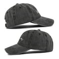 thumbnail image 6 of Tittly Baseball Cap Trucker Hat Mens And Womens Denim Retro Washed And Old Destroyed Cap Solid Color Baseball Cap Womens Baseball Caps Womens Baseball Caps Black One Size, 6 of 9