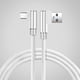 thumbnail image 3 of Bearachild Línea de datos tejida de nailon de doble codo de 1/2/3 metros para Android USB 3 .0 Cable de datos de teléfono Cable de repuesto Teléfono y Comunicación Blanco 3 metros, 3 of 5