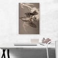 thumbnail image 2 of ARTCANVAS Hawk Holding a Small Bird Canvas Art Print by Watanabe Seitei - Size: 26" x 18" (0.75" Deep), 2 of 9