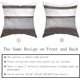 thumbnail image 5 of Fundas de Almohada de Color Marrón Oscuro, 18 X 18, Juego de 2 Almohadas a Rayas de Arte Abstracto Moderno, Gris Claro, Blanco, Granja, Funda de Almohada Decorativa para Exteriores, Funda de Cojín Cuadrada de Algodón para Sofá Cama en Casa, 5 of 6