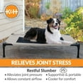 thumbnail image 6 of K&H Pet Products Original Pet Cot Elevated Dog Bed Taupe/Black Mesh Large 42 X 30 X 7 Inches, 6 of 10