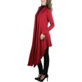 thumbnail image 3 of ToBeInStyle Women's Multi-Purpose Wrap Shawl Cardigan - Burgundy - Medium, 3 of 6