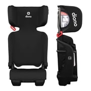 Diono Airi Travel High Back Booster Car Seat, Foldable Travel Booster Seat, Slim Fit 3 Across, Side Impact Protection, For Kids 40-100 lbs & 43-57 in, Black