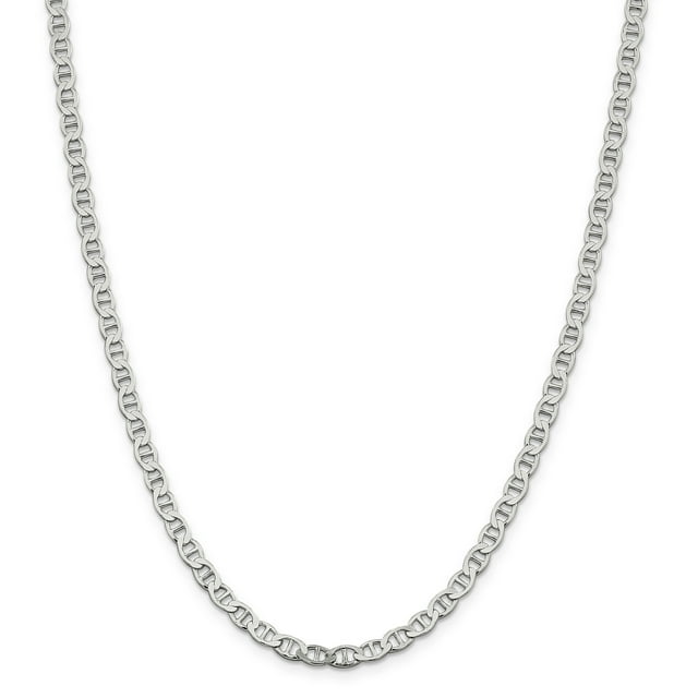 925 Sterling Silver 4.75mm Ancre Chaîne Collier Pendentif Charme