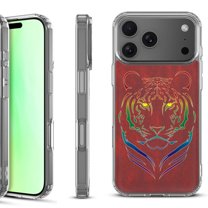 For iPhone 17 Pro Shockproof Protective Phone Case, by OneToughShield - Night Tiger