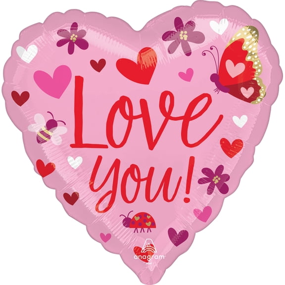 Love You Bees&Butterflies balloon