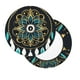 thumbnail image 2 of Disketp Boho Dreamcatcher Funda Redonda para Taburete, Funda de Cojín para Silla de Bar Suave y Elástica-12 inch, 2 of 7