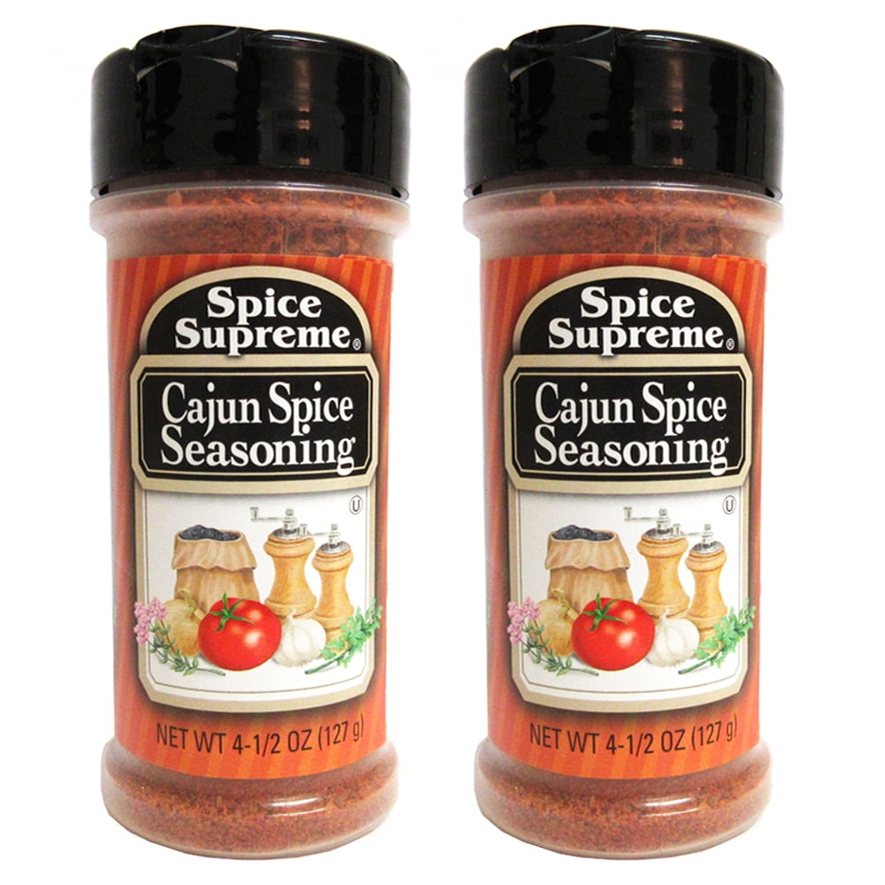 2 Pack Spice Supreme Cajun Spice Seasoning Dry Rob 4.5 oz Cooking Meats