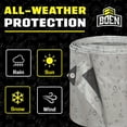 thumbnail image 5 of 18 ft. x 24 ft. Heavy-Duty Commercial Silver/Black Tarp Cover 10 Mil Thick Weave Material, Waterproof, 5 of 7