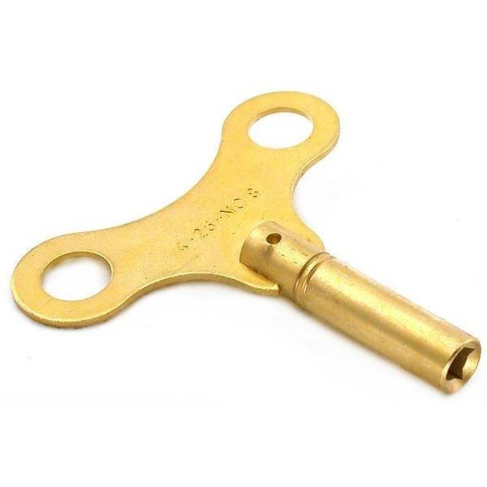 FindingKing Brass Clock Winding Key Mainspring Winder Sz 8 4.25mm