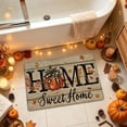 thumbnail image 3 of Ouuluon Soft Fall Pumpkin Maple Leaf Floor Mat, 16x24 inch Halloween Thanksgiving Decorative Rug for Bathroom Kitchen Porch Entryway, 3 of 6
