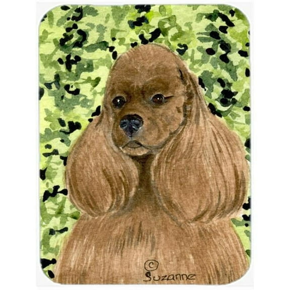 Carolines Treasures SS8809LCB Cocker Spaniel Glass Cutting Board Large, 12H x 16W, multicolor